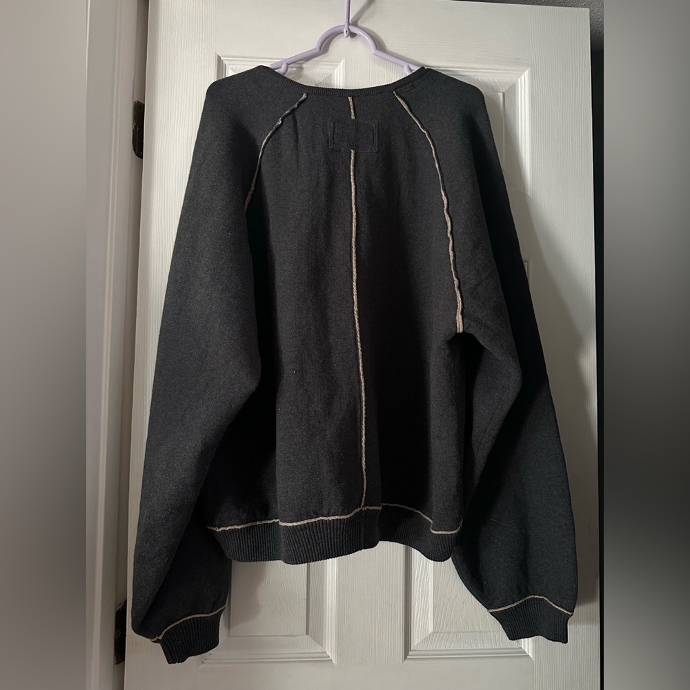 Free People We The Free Midnight Pullover Raven Combo Reversible Size XL NWOT - Picture 4 of 4